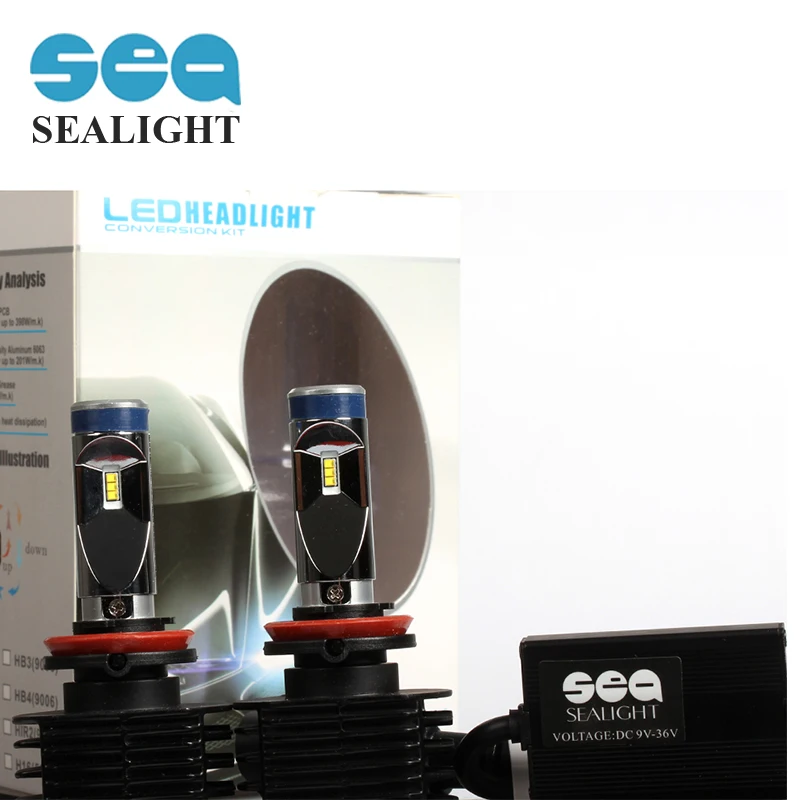 SEALIGHT car styling LED Xenon White H11 H8 H9 LED 90W 12000LM Replace