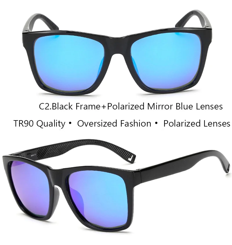 IVSTA Спортивные очки TR90 пластиковая титановая оправа свет модный скейтборд солнцезащитные очки с поляризированными стеклами Для мужчин квадратное зеркало 2026 синего и белого цвета - Цвет линз: Black Blue