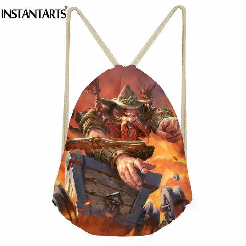 Рюкзак для занятий спортом INSTANTARTS детский Ранец фитнесом и йогой с принтом Hearthstone
