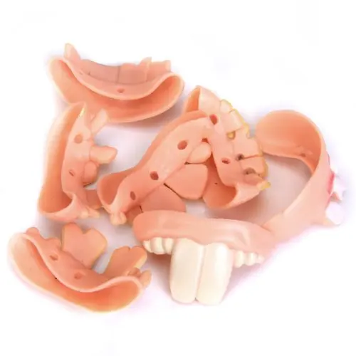 

ABWE Best Sale 10 pcs Gadget Rubber Costume Party Ugly Gag Inflamed Badly Worn Fake Teeth Random DIY Toy