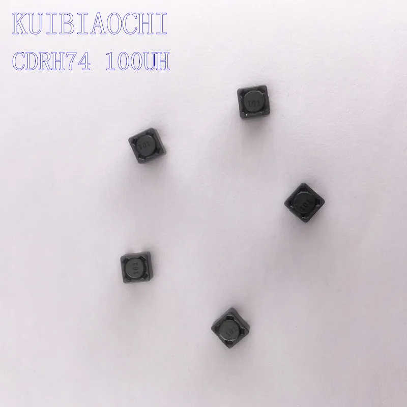 10 шт./лот силовой индуктор SMD CDRH74 100UH 101 7*7*4 мм экранированный намоточный