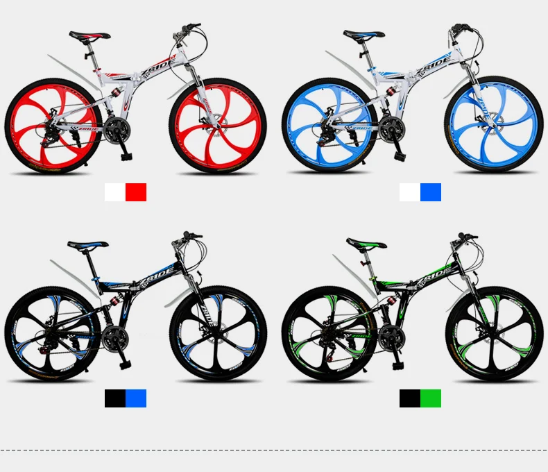 2" 30 скоростной складной горный велосипед, Bicicleta, цельное колесо из магниевого сплава, MTB, установка велосипеда