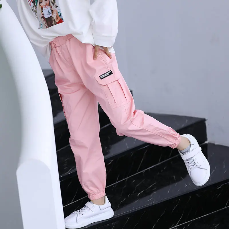 Trend Clothing Girls Pants Cotton Cargo Pants