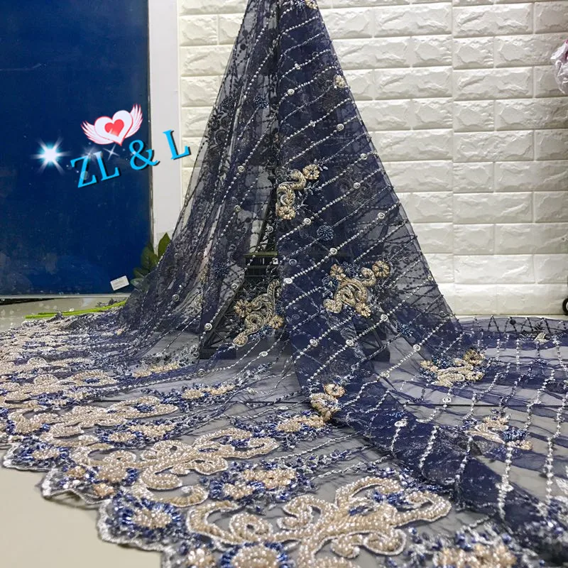 Clearance High-end hand embroidery decorative colorful beads sequins Africa Nigeria lace French tulle wedding dress skirt 5 yards 3 Clearance High-end hand embroidery decorative colorful beads sequins Africa Nigeria lace French tulle wedding dress skirt 5 yards 3