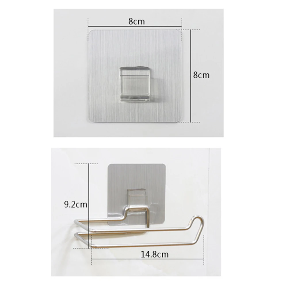 LeKing Туалет Кухня Roll Бумага держатель Нержавеющая сталь неоднократно моющиеся приклеиваемые крючки стойка для ванной комнаты Аксессуары