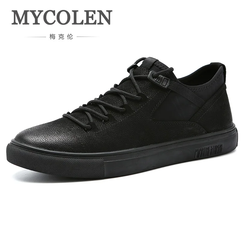 

MYCOLEN 2018 New Arrival Men's Fashion Sneakers Men Spring Autumn Brand Designer Men Shoes Comfortable Black Casual Shoes