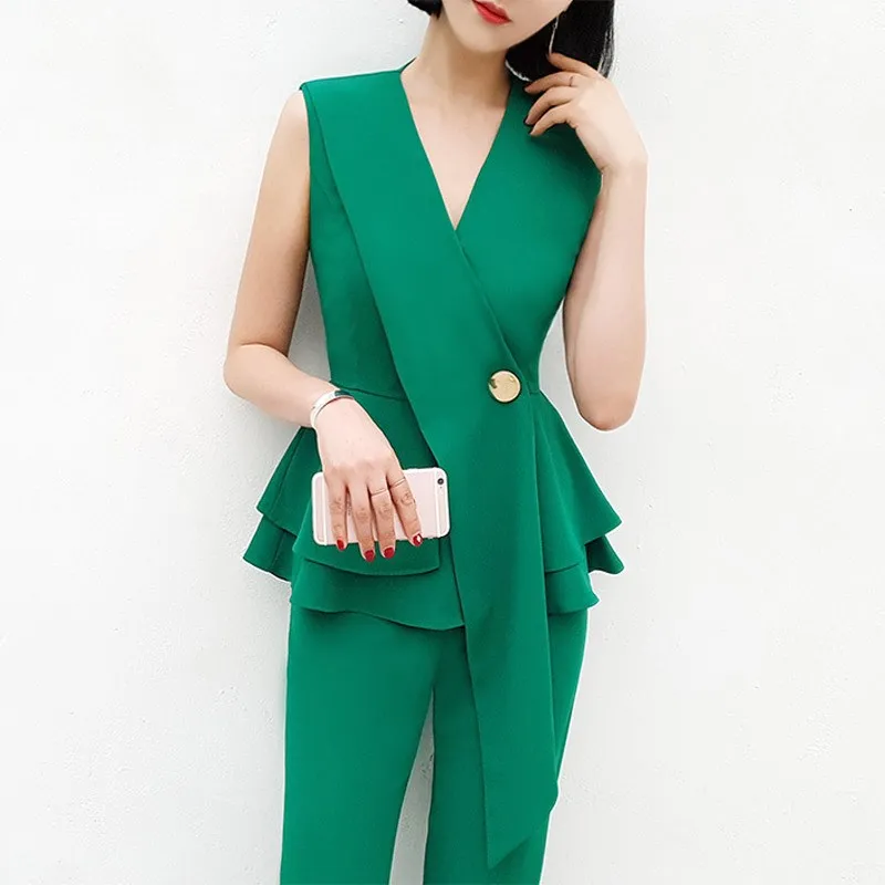 

Women Suits Office Sets Office Lady Casual Blazer And Pants Set Formal Two Piece Set Terno Feminino