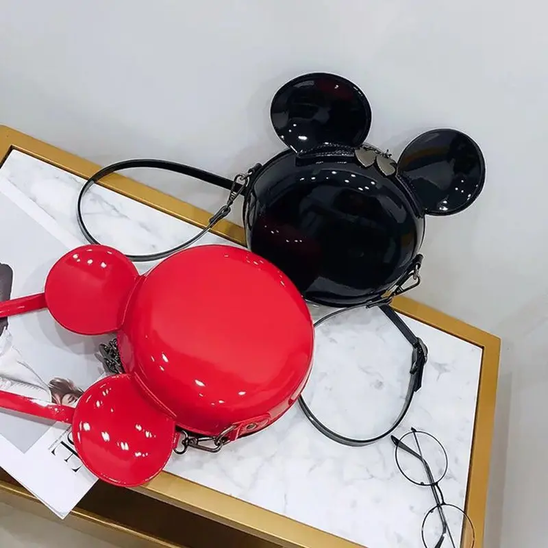  New Fashion Design Women Mickey Shaped Bag Cute Funny Women Evening Bag Clutch Purse Chain Shoulder - 32886084963
