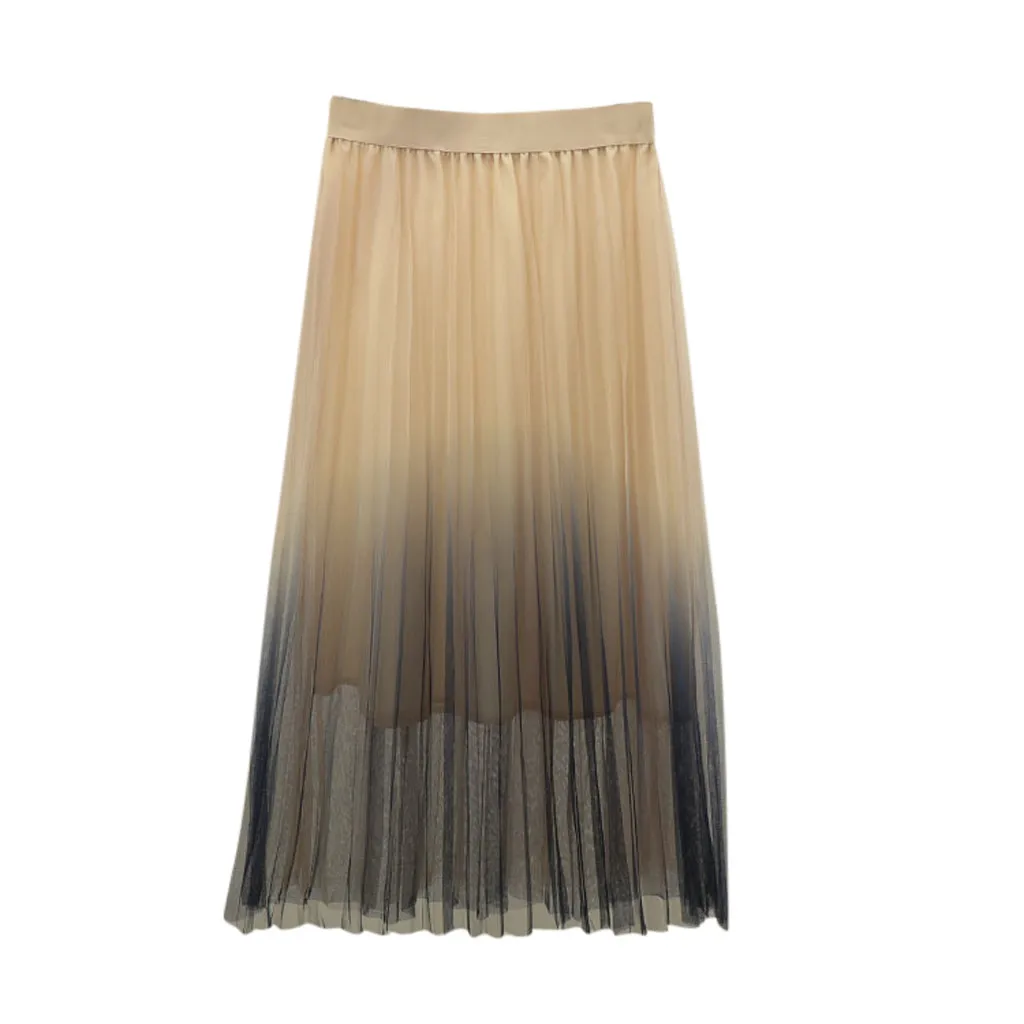MISSOMO, многослойная Длинная женская Тюлевая сетчатая юбка, кружевная юбка для принцесс, юбка для вечеринки, летняя юбка, jupe longue rokken - Цвет: BG