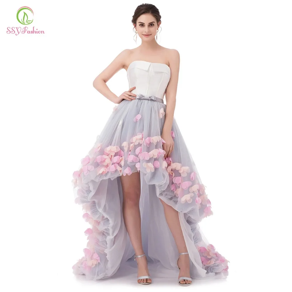 Ssyfashion Sexy бретелек рукавов короткое спереди и длинное сзади кружевное платье с цветочным рисунком вечернее платье невесты для торжеств официальная Вечеринка Платья Vestidos Ssyfashion Sexy бретелек рукавов короткое спереди и длинное сзади кружевное платье с цветочным рисунком вечернее платье невесты для торжеств официальная Вечеринка Платья Vestidos