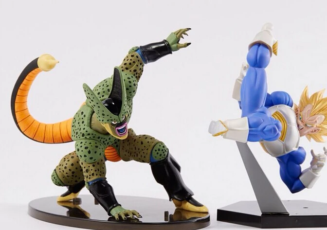 Banpresto SCultures Dragon Ball Vegeta Cell PVC Action Figures 15CM Dragon Ball Z Vegeta Collectible Model Toy Doll Figuras DBZ