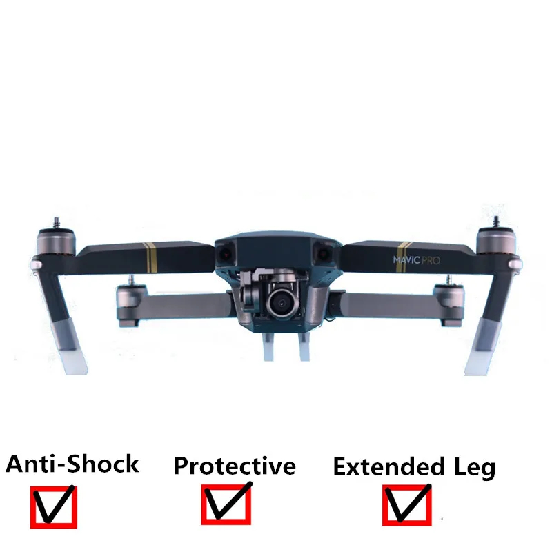 4 шт. DJI Mavic Pro шасси Расширенная посадка ноги Опора шестерни Защита ног Дрон аксессуары для DJI Mavic Pro