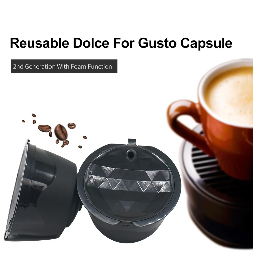 2nd Generation Nescafe Dolce Gusto Кофе фильтр пены многоразовая капсула для кофе с овальным щетка