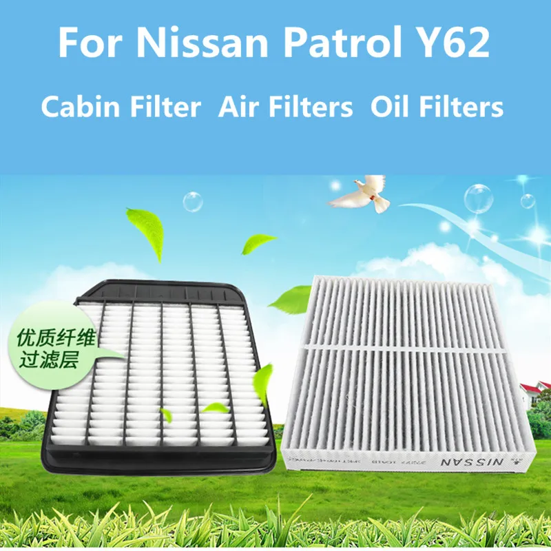 

For Nissan Patrol Y62 2012-2019 Cabin Filter Air Filters Oil Filters Patrol Air Filters System Accessories