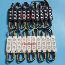 20 шт водонепроницаемый RGB 5050 витрина светодиодный модуль знак полосы