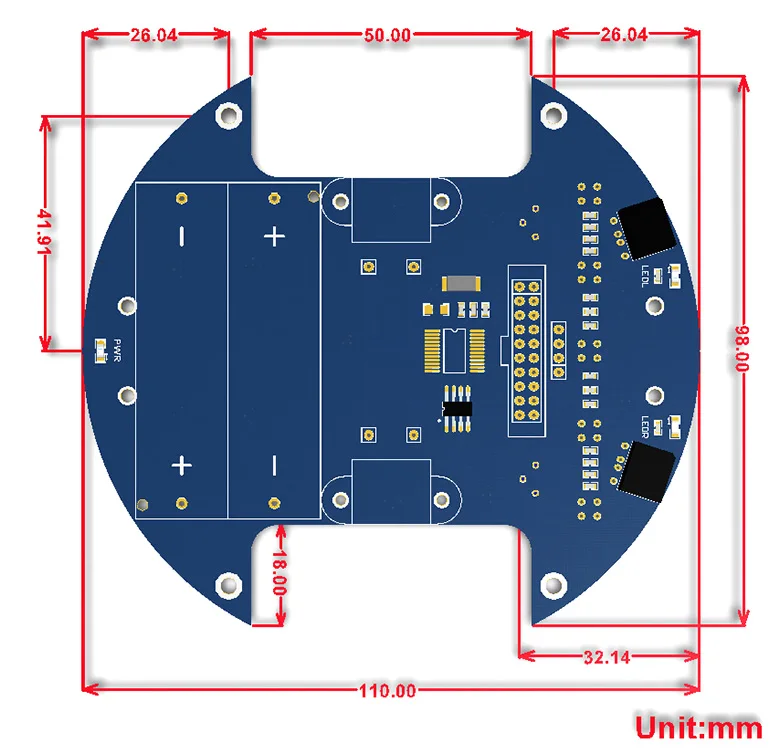 AlphaBot2 робот строительный комплект для Raspberry Pi Zero WH, с контроллером Raspberry Pi Zero WH(встроенный WiFi, предварительно припаянные разъемы