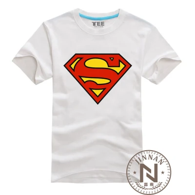Футболка с супергероями, Суперменом, Бэтменом, флэш-героями мультфильмов, для мужчин и мальчиков, футболки для костюмированной вечеринки, футболка с гиком - Цвет: superman white