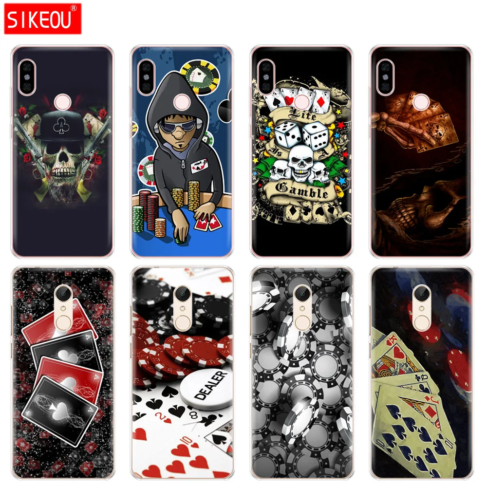 Силиконовый чехол для телефона Xiaomi redmi 5 4 1s 2 3 3s pro PLUS note 4X 4A 5A gambler Poker art|Бамперы| |