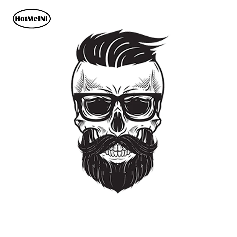 

HotMeiNi 3D Car Sticker Styling Vinyl Decals Skull Helmet Cool Auto Moto Bike Truck Door Van SUV Tuning Waterproof Gift 13x8cm
