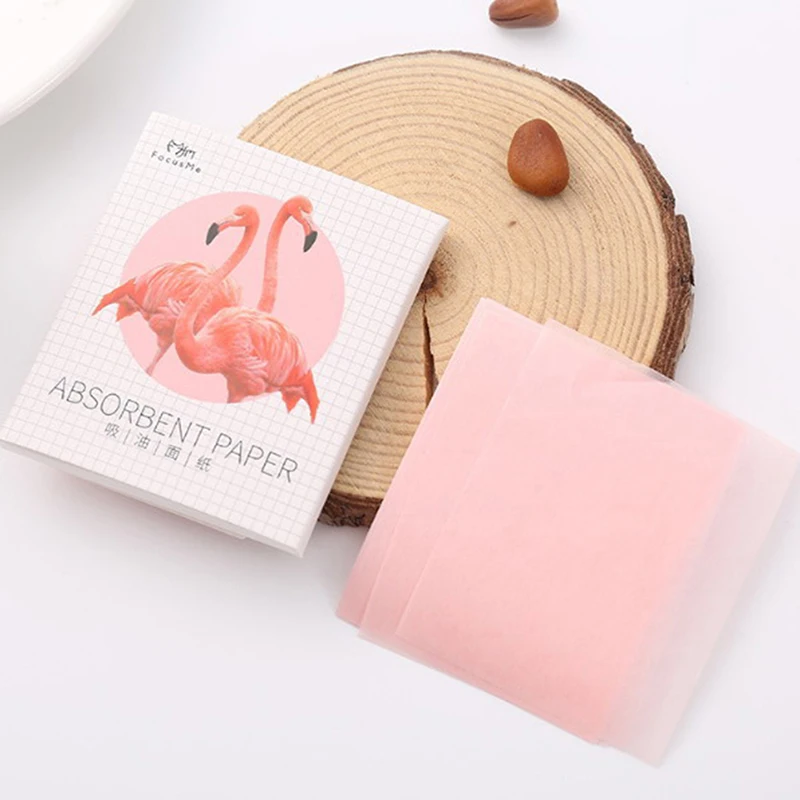 50Pcs/Pack Deep Cleansing Oil Control Tool Facial Oil Blotting Papers Oil Absorbing Sheets Face Cleanser Acne Treatment