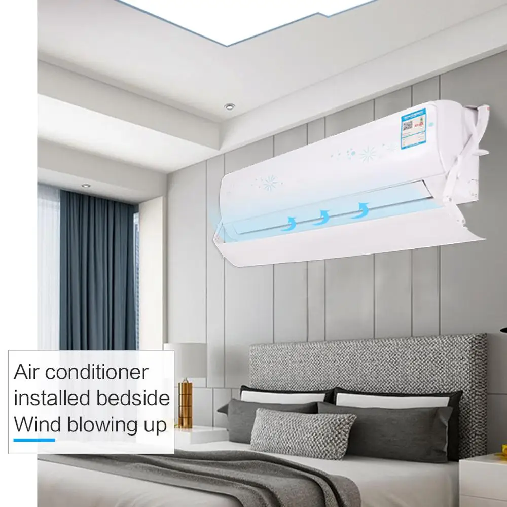  Household Wall-Mounted Office Bedroom Adjustable Plastic Air Conditioning Cover Summer Cool Windshi - 33059254928
