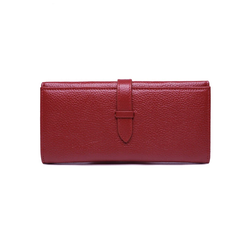

Fashion Purse Women Long Bag Genuine Leather Ladies Wallet Red Blue Yellow Pink Cow Leather Female Purse Premium Girl Clutch Bag