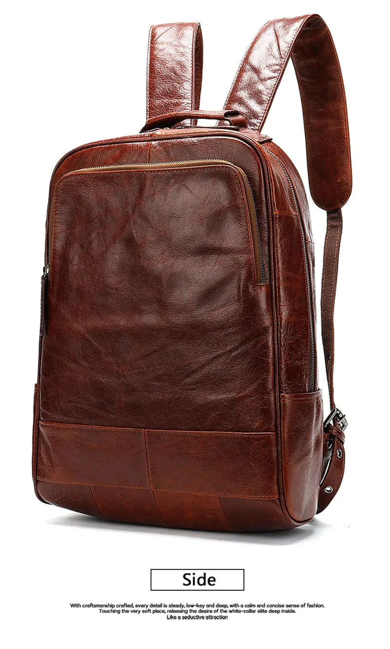 PNDME, простой, винтажный, высокое качество, натуральная кожа, для мужчин и женщин, водонепроницаемый рюкзак, для улицы, Повседневный, из воловьей кожи, 14 дюймов, для ноутбука, сумка для книг
