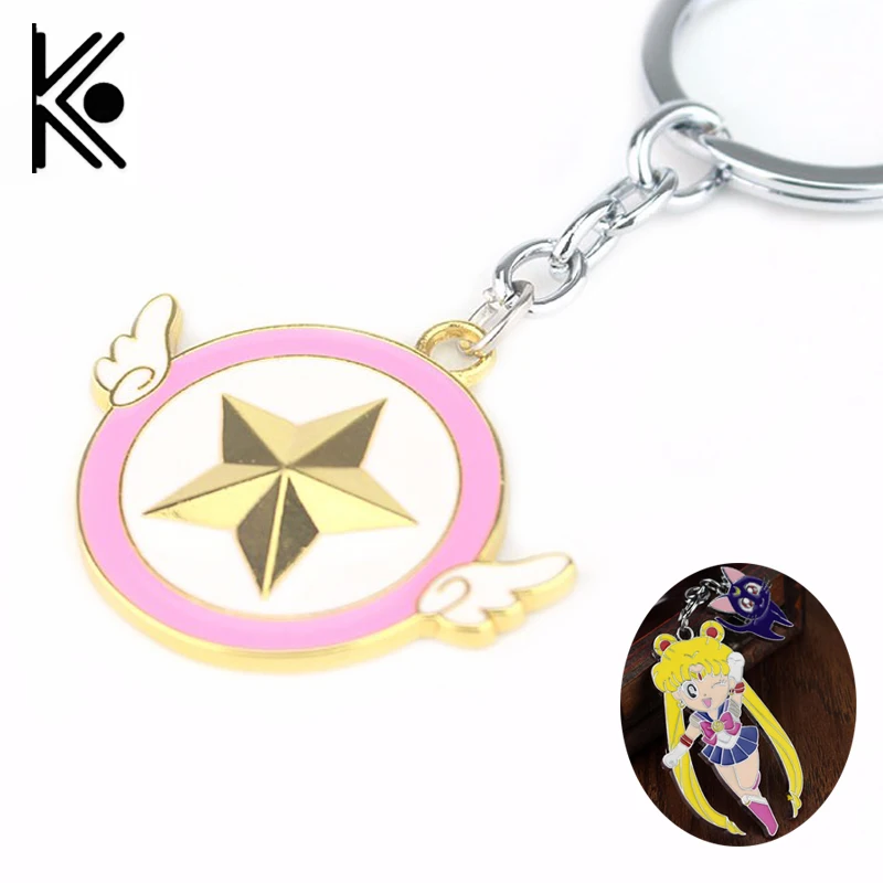 

free shipping Anime Sailor Moon keychain Cardcaptor Sakura keychain Children Gift kc0226