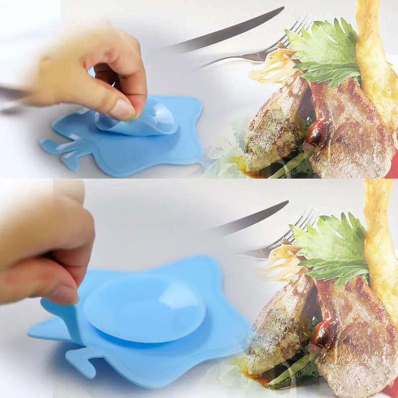 Baby Children Kids Bowl Sucker Suction Silicone Tableware Plate Dishes Double Sided Slip Resistant M09