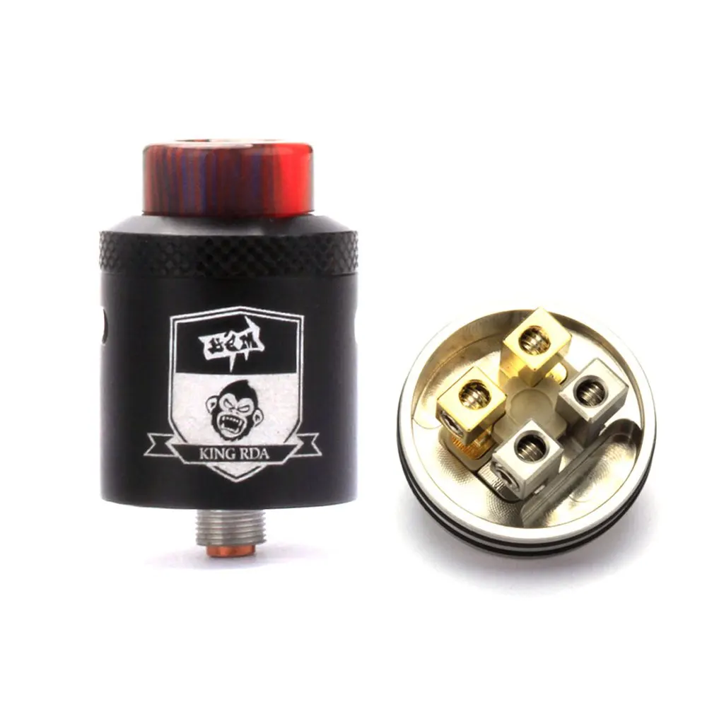 King испаритель RDA vape бак 24 мм диаметр 510 поток Регулируемый Воздушный для бокс мод