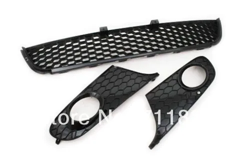 

Sporty Honey Comb Lower Grille Set Piano Black Edition For VW Golf MK6