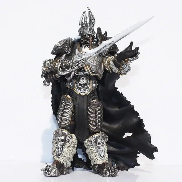 

2019 Game Movie Anime Figurine Wow Fall Of The Lich King Arthas Menethil Figure 17.5cm Pvc Action Figures Toy Model Gift Doll