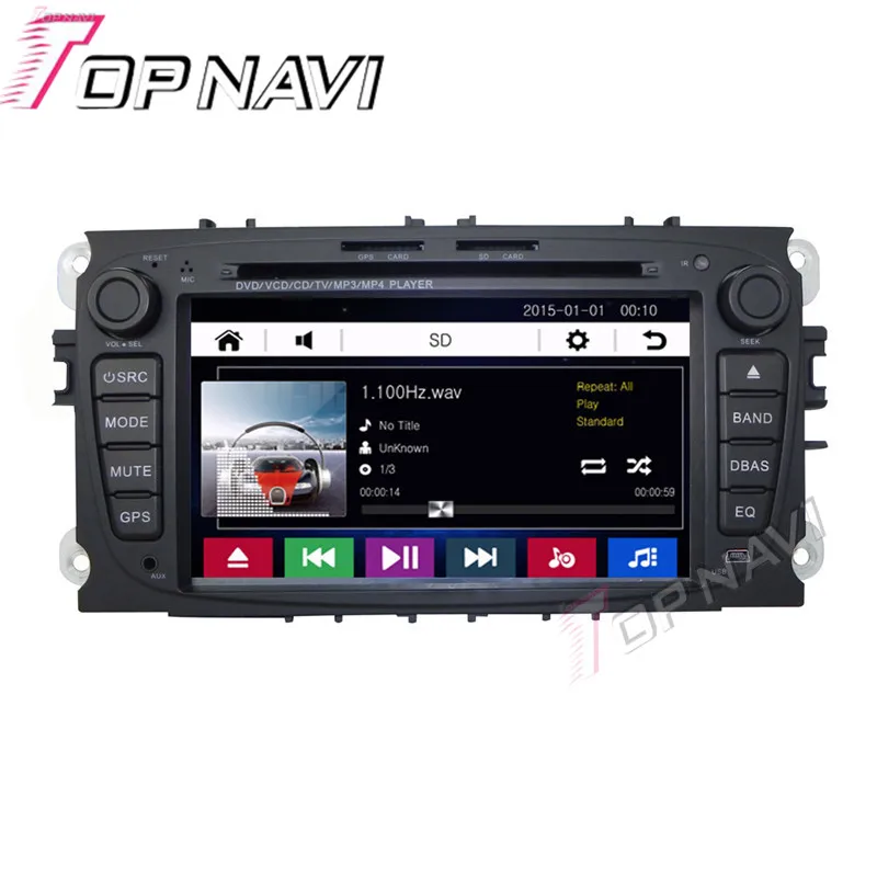 Clearance Topnavi Black 7" Car DVD GPS For Ford Focus/Mondeo/S-MAX/Connec Car Radio Multimedia Audio Stereo In Dash,Wince System 16