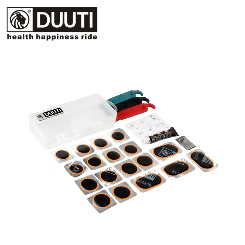 cheap 1 Set Multifunction Cycling Bicycle Bike Tire Repair Tool Kits Rubber Inner Tire Patches (18pcs) With Glue Tire Levers (3pcs)
