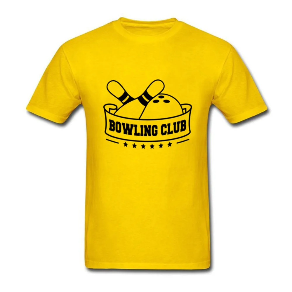 

Casual T Shirts 3XL Bowlinger Club Banner T-shirt Men Male Boyfriend Custom Short Sleeve Boyfriend's Couple Tee Shirts
