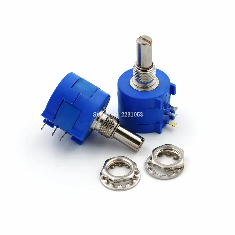 

2PCS/LOT 3590S-2-101L 3590S 100R 100 ohm Precision Multiturn Potentiometer 10 Ring Adjustable Potentiometer Switch