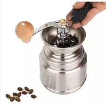 1 stück Edelstahl handschleifer keramikkern kaffeebohnen mühle Einstellbare dicke grad Waschbar