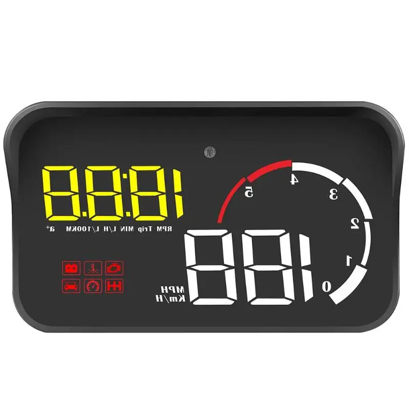 M10 автомобиля HUD OBD II OBD2 лобового стекла Авто Head Up Дисплей проектор Overspeed Предупреждение Системы Напряжение сигнализации