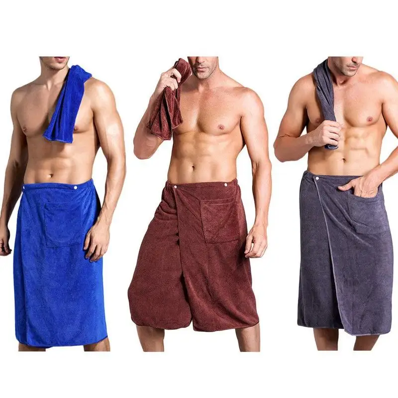 ANCRV Microfiber Fabric Mode Man Wearable Bath Towel High Absorbent