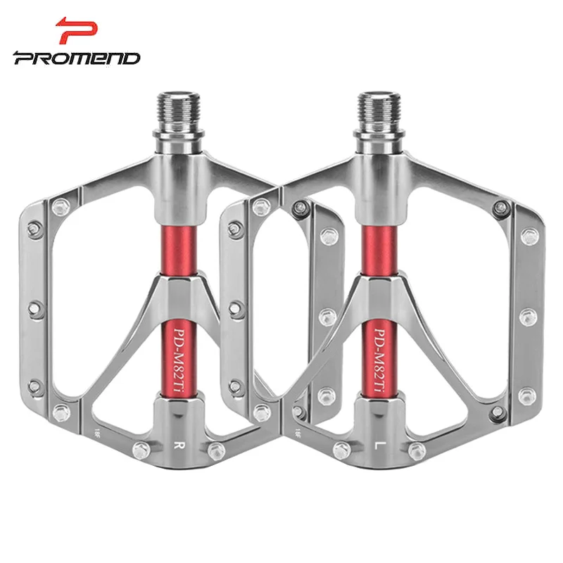 

PROMEND Mtb Pedals Ultralight Road Bike Platform Pedals Titanium Alloy Bearing Bicycle Pedal Mountain Bike Accessories Parts