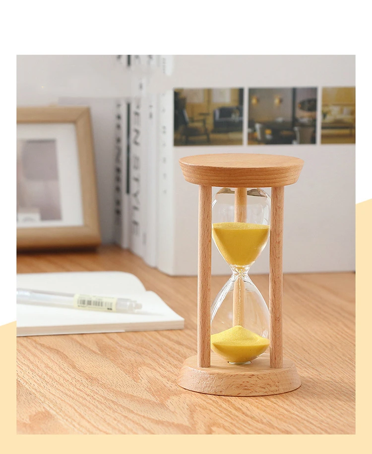 10/15/30Min Wooden Home Decoration Desktop Sand Clock Timers Sand Sandglass Hourglass Timer Clock Home Decor Gift Kitchen