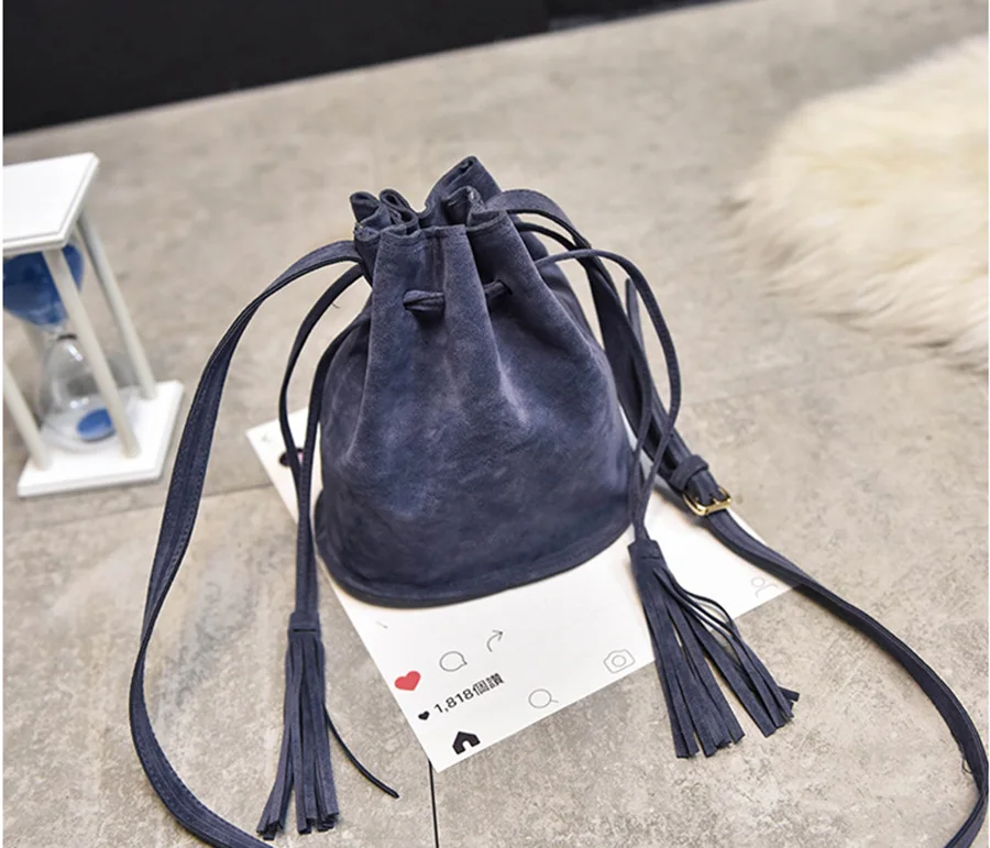 Mara Мечта Дизайнер сумки Высокое качество для женщин сумка курьерские Сумки Новая кисточкой ведро плеча через плечо 2019