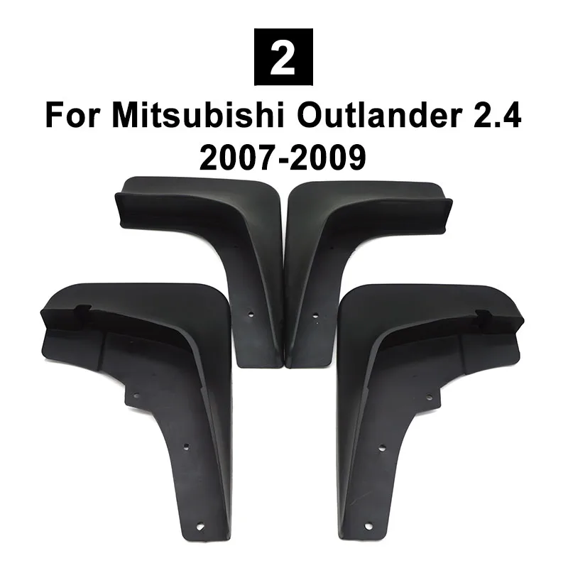 NWIEV автомобильные передние и задние брызговики для Mitsubishi Outlander 2003 2004 2005 2006 2007 2008 2009 2013 брызговика - Цвет: Outlander 2007-2009
