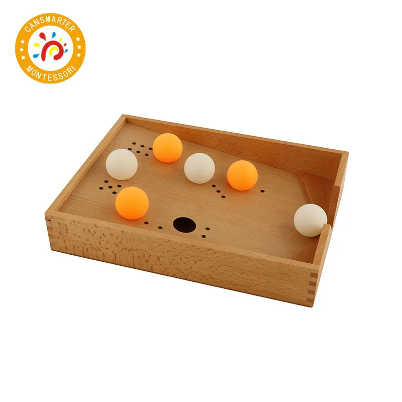  Baby Toy Montessori Wooden Blow Box Table Tennis Children House Toddlers Early Educational Preschoo