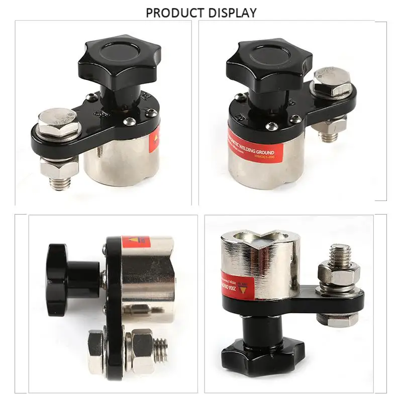 On/Off Magnetic Welding Ground Clamp Rare Earth Switchable Magnet Welding Holder 200A On/Off Magnetic Welding Ground Clamp Rare Earth Switchable Magnet Welding Holder 200A