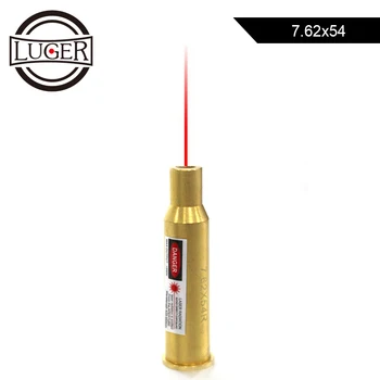 

LUGER Cartridge Red Laser Bore Sight 7.62x54MM Boresighter Fit For Air Gun Rifle Scope Mount Hunting Accessories