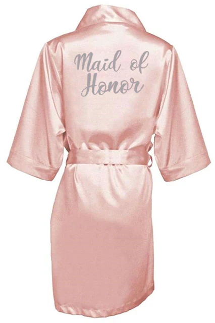 Bride Robes Women Sleepwear Satin Pajamas Wedding Robe For Bridesmaid Sister Mother