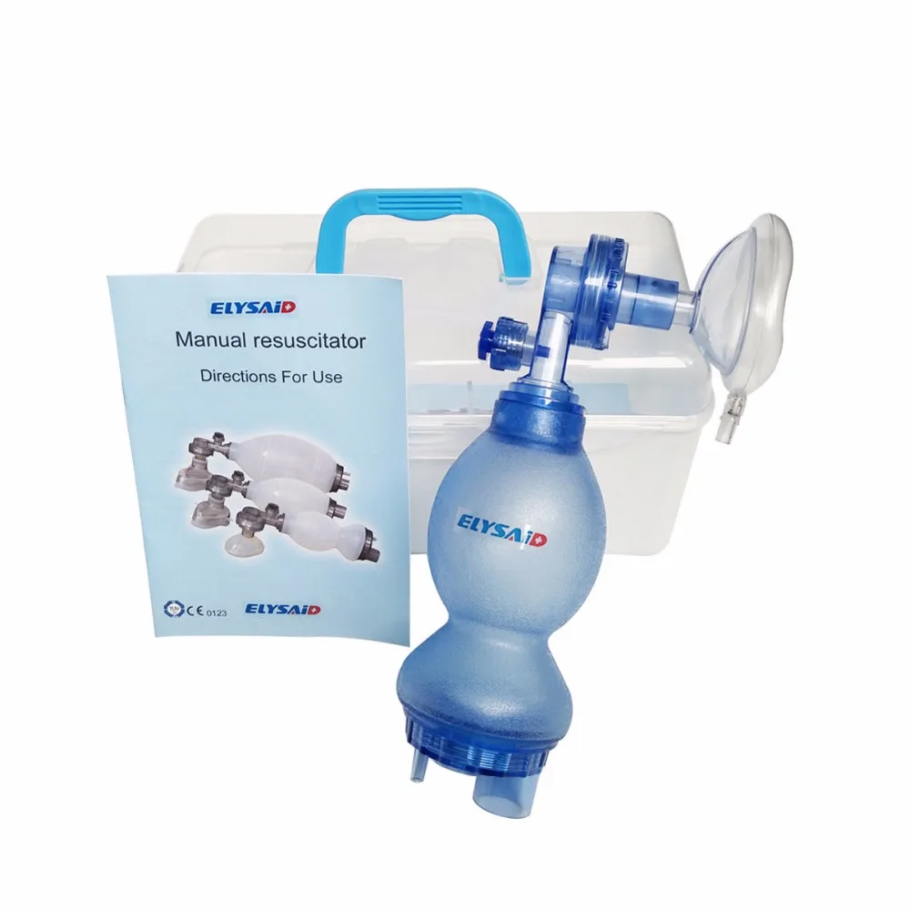 1pcs Medical Infant Type Manual PVC Resuscitation Balloon Oxygen Input Mask Accident Hospital Emergency Rescue Appliance