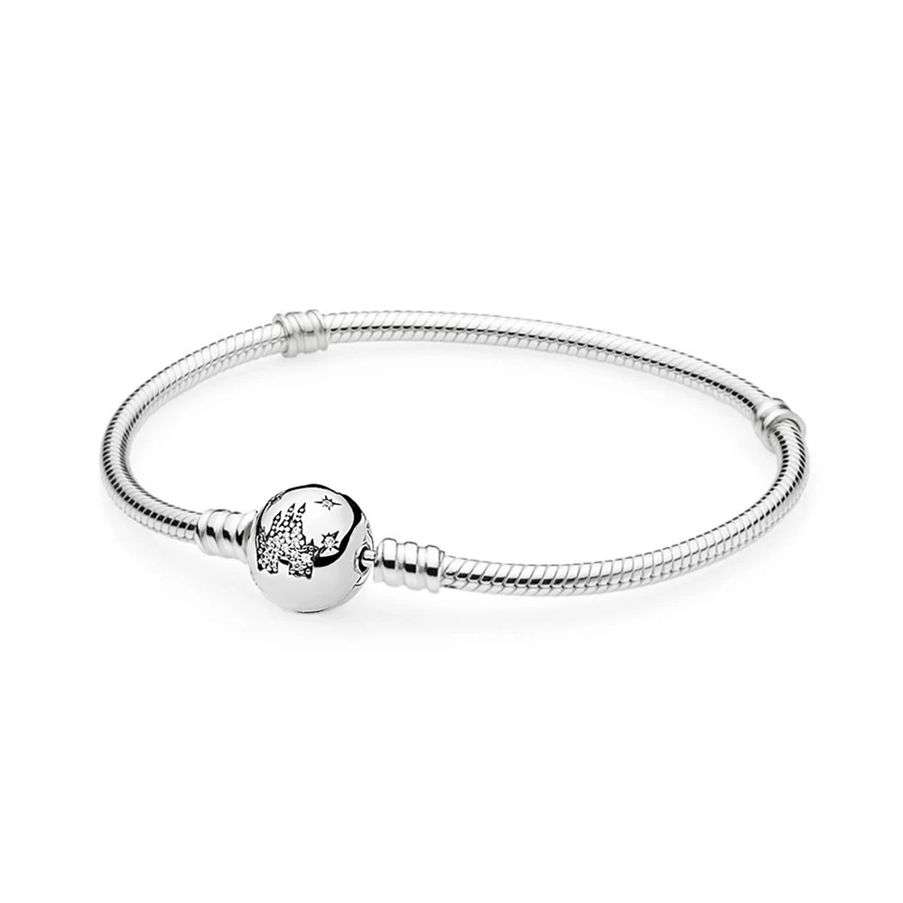 

100% 925 Boundary 1:1:597145cz Park From Silver Castle Sterlina Jewels Bracelet Fit Diy Jewels Original Women's Mode Jewels
