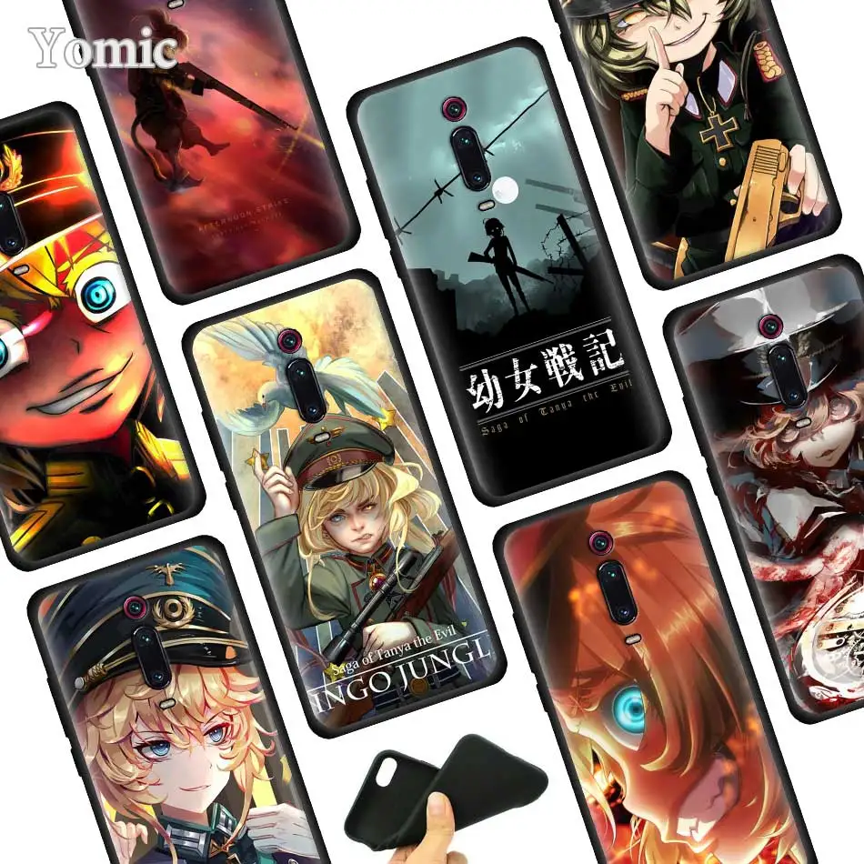

Japan Anime youjo senki Back Silicone Case for Xiaomi Redmi Note 7 7S 6 Pro K20 7 7A 6 6A Go S2 Y3 5 4X Soft Phone Case